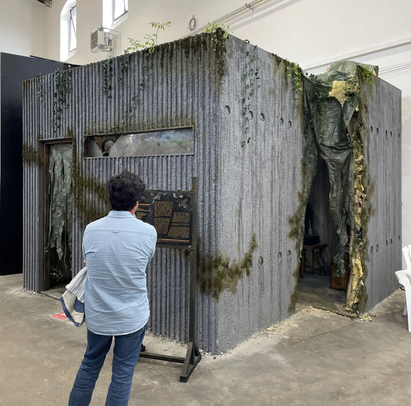 A Carrying Vessel — the installation in its hall at the Prague Quadrennial